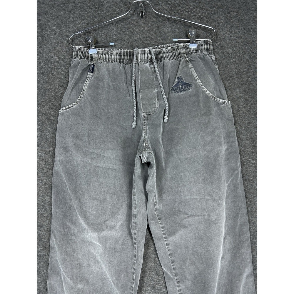 Crazy Shirts Hawaii Pants Mens M Gray Original‎ Crater Dyed Elastic Waist Twill